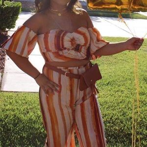 Two Piece Summer Jump Suit